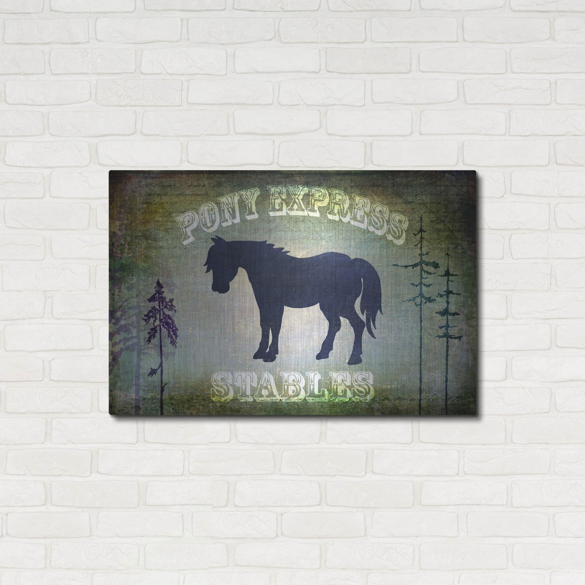 Luxe Metal Art 'Country Horse I' by Lightbox Journal, Metal Wall Art,36x24