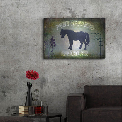 Luxe Metal Art 'Country Horse I' by Lightbox Journal, Metal Wall Art,36x24
