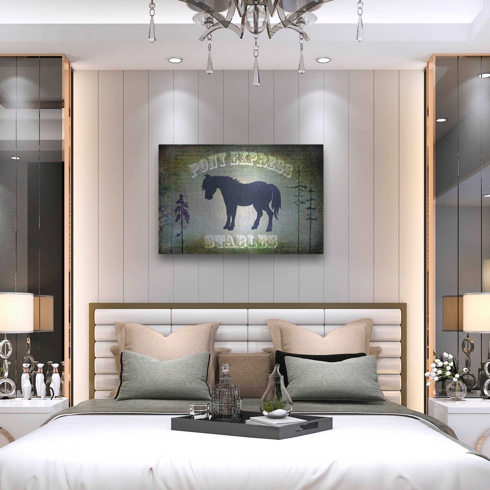 Luxe Metal Art 'Country Horse I' by Lightbox Journal, Metal Wall Art,36x24