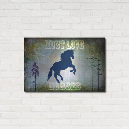 Luxe Metal Art 'Country Horse II' by Lightbox Journal, Metal Wall Art,36x24