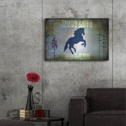 Luxe Metal Art 'Country Horse II' by Lightbox Journal, Metal Wall Art,36x24