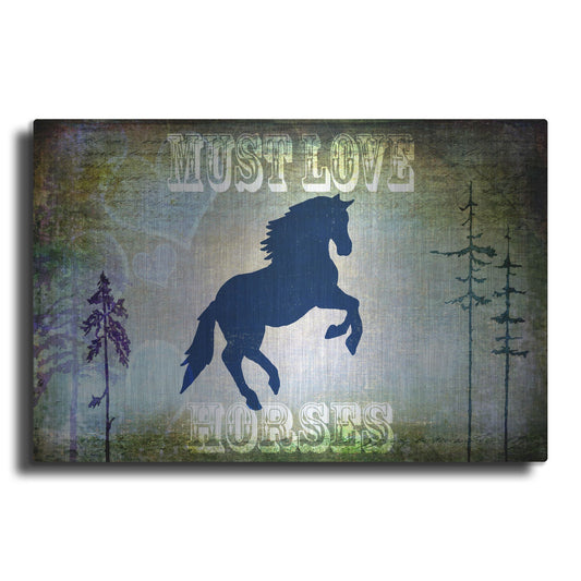 Luxe Metal Art 'Country Horse II' by Lightbox Journal, Metal Wall Art