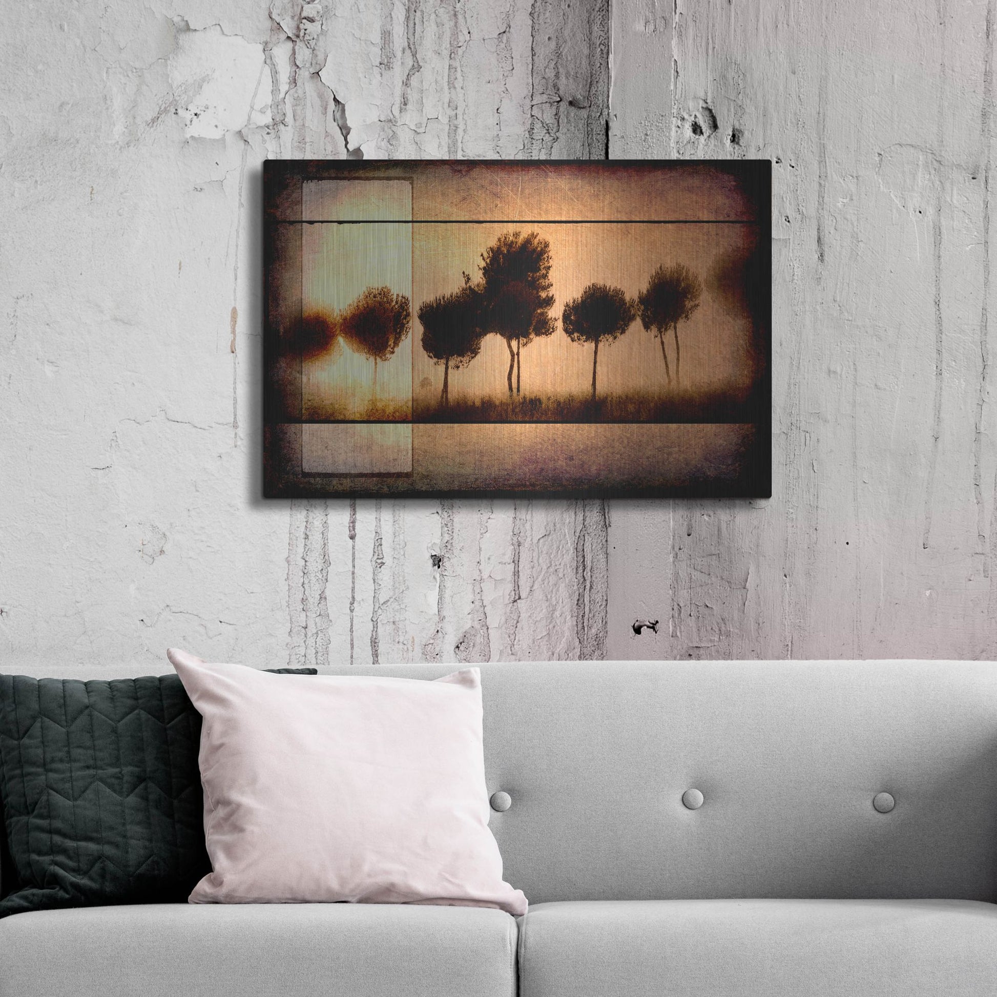 Luxe Metal Art 'For the Love of Trees I' by Lightbox Journal, Metal Wall Art,36x24