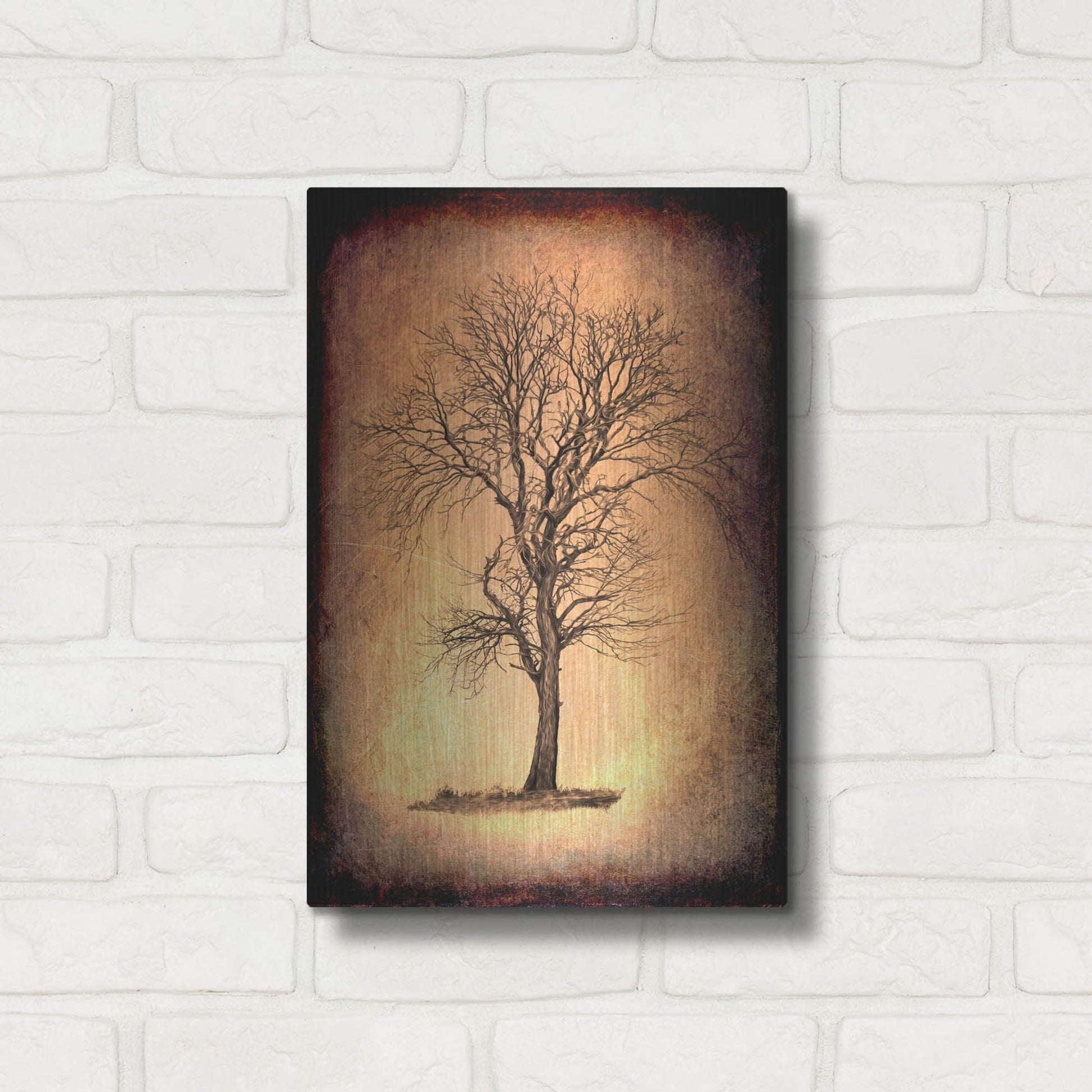 Luxe Metal Art 'For the Love of Trees II' by Lightbox Journal, Metal Wall Art,12x16