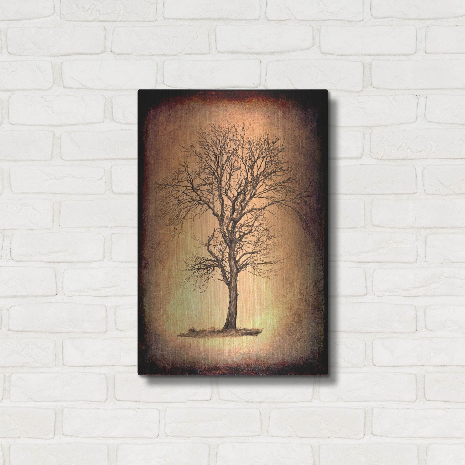 Luxe Metal Art 'For the Love of Trees II' by Lightbox Journal, Metal Wall Art,16x24