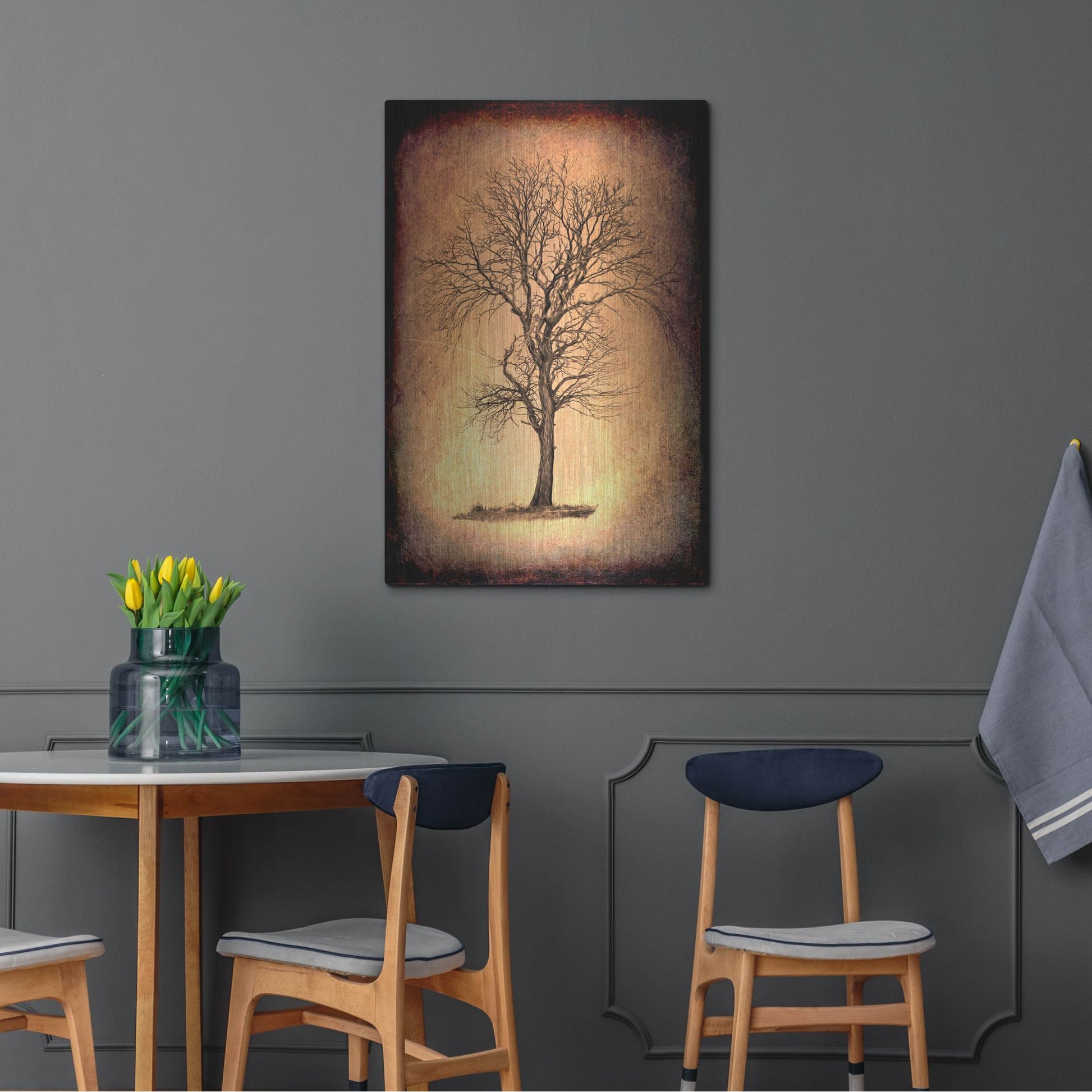 Luxe Metal Art 'For the Love of Trees II' by Lightbox Journal, Metal Wall Art,24x36