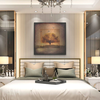 Luxe Metal Art 'For the Love of Trees III' by Lightbox Journal, Metal Wall Art,36x36