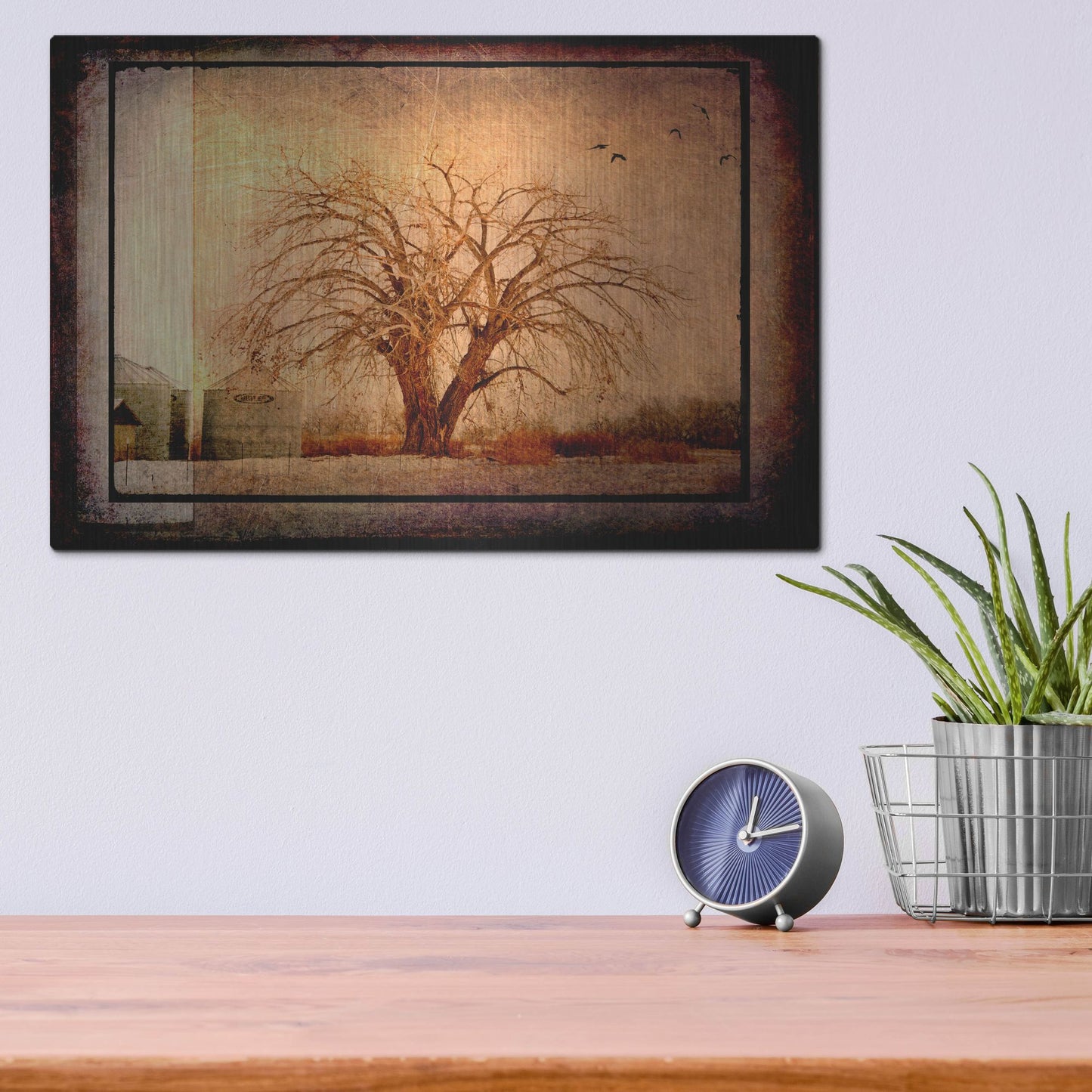 Luxe Metal Art 'For the Love of Trees IV' by Lightbox Journal, Metal Wall Art,16x12