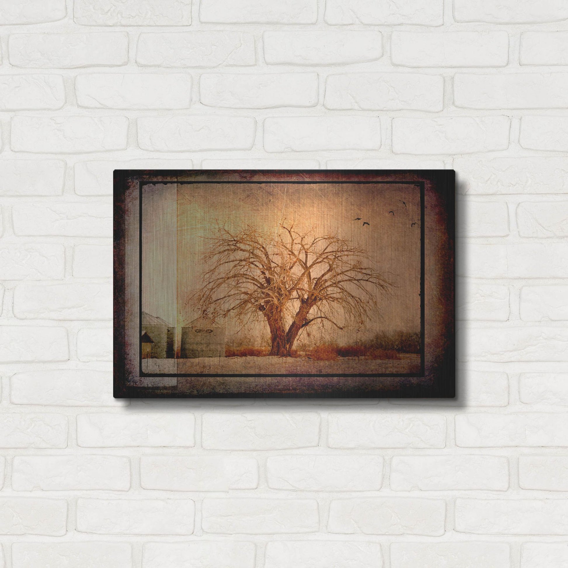 Luxe Metal Art 'For the Love of Trees IV' by Lightbox Journal, Metal Wall Art,24x16