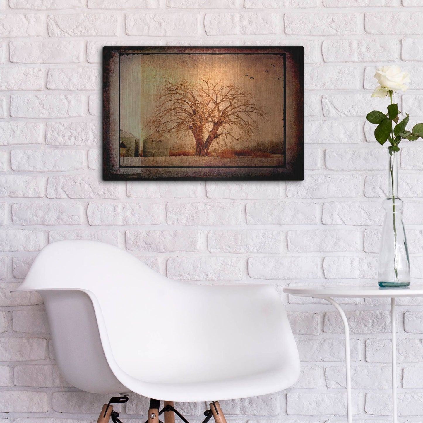 Luxe Metal Art 'For the Love of Trees IV' by Lightbox Journal, Metal Wall Art,24x16