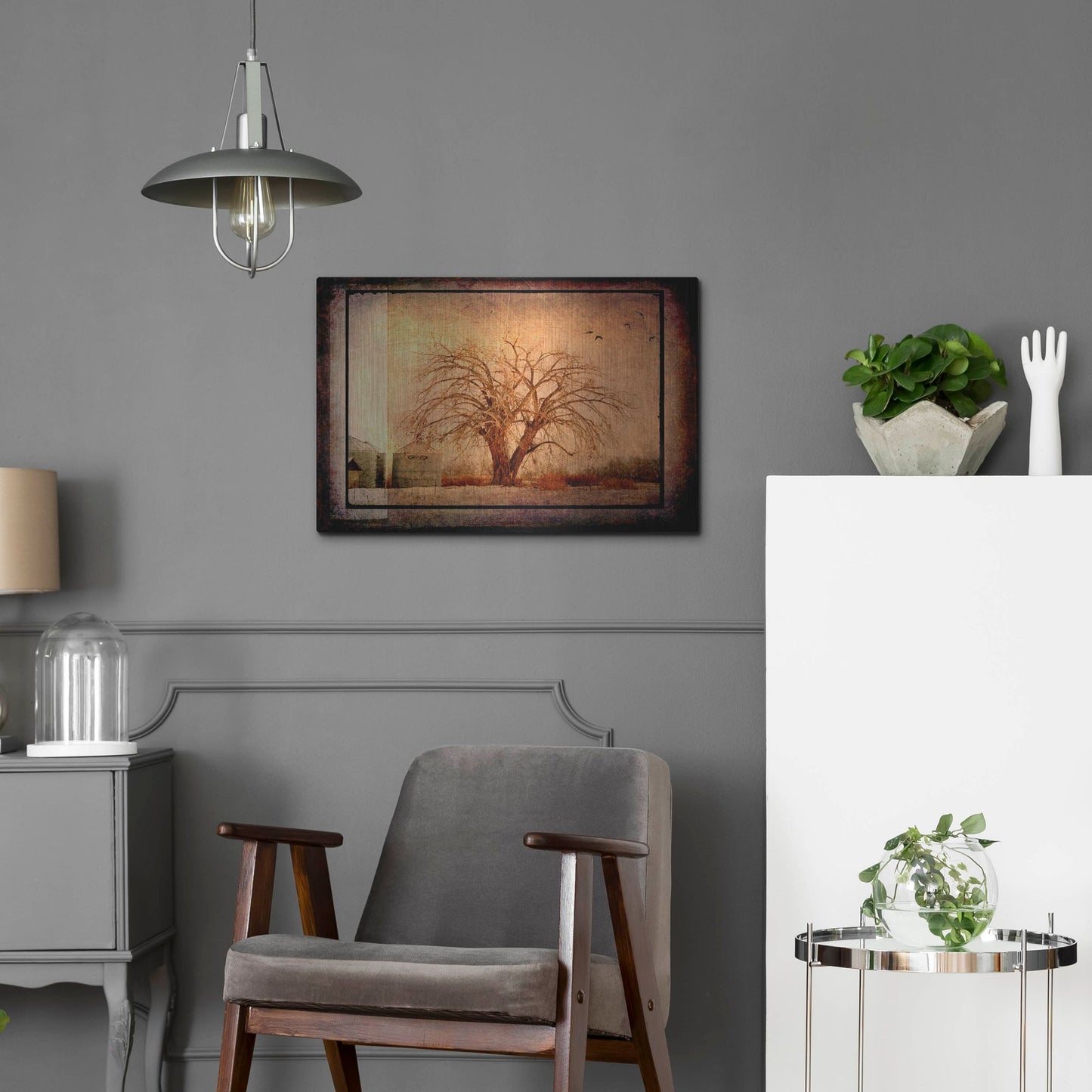 Luxe Metal Art 'For the Love of Trees IV' by Lightbox Journal, Metal Wall Art,24x16