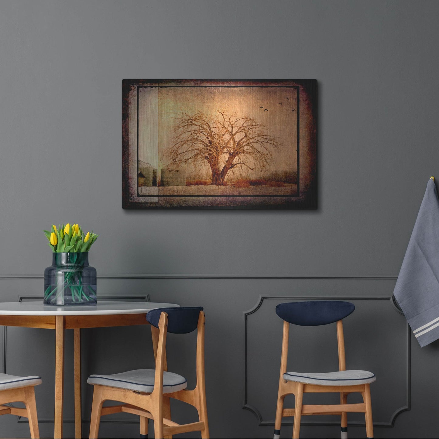 Luxe Metal Art 'For the Love of Trees IV' by Lightbox Journal, Metal Wall Art,36x24