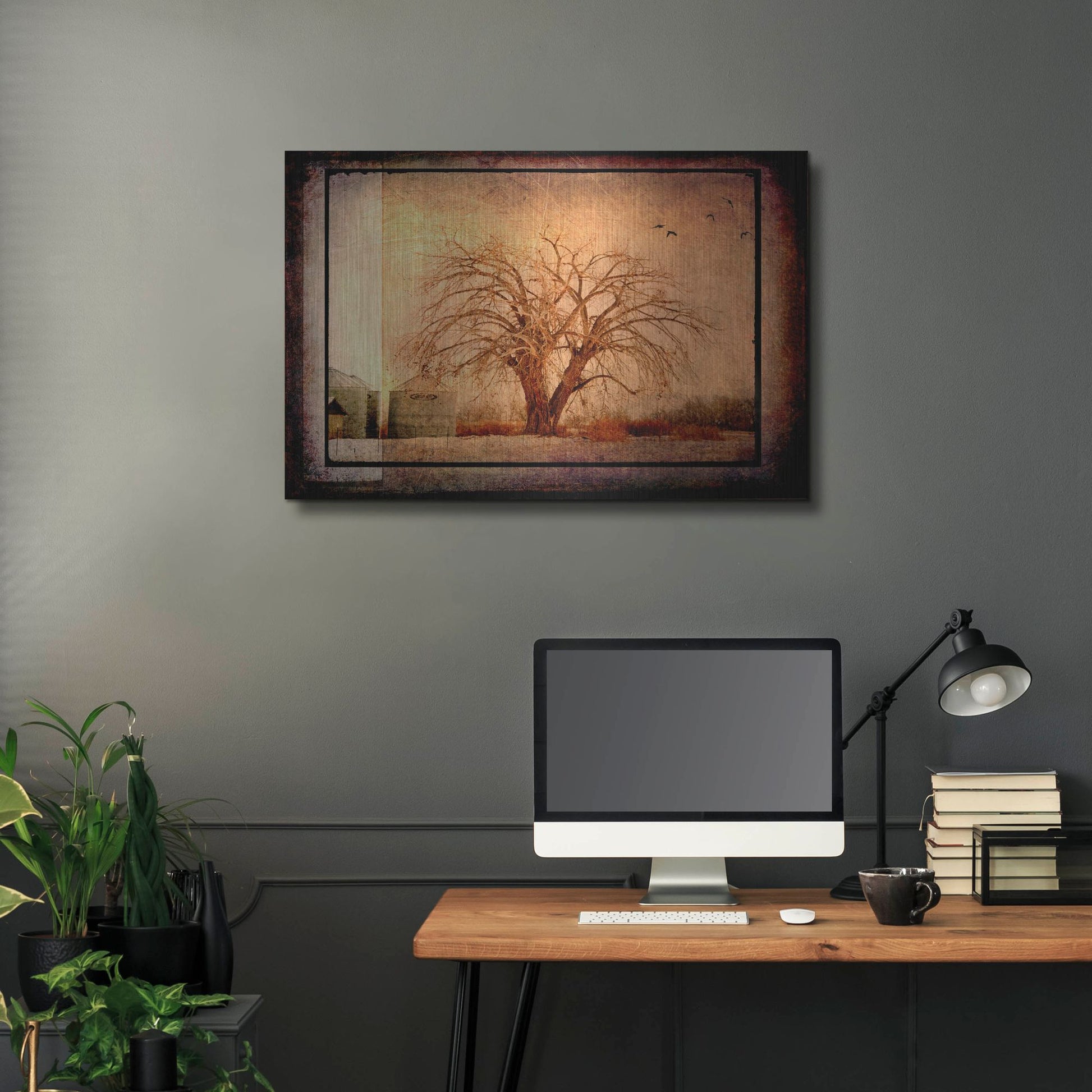 Luxe Metal Art 'For the Love of Trees IV' by Lightbox Journal, Metal Wall Art,36x24