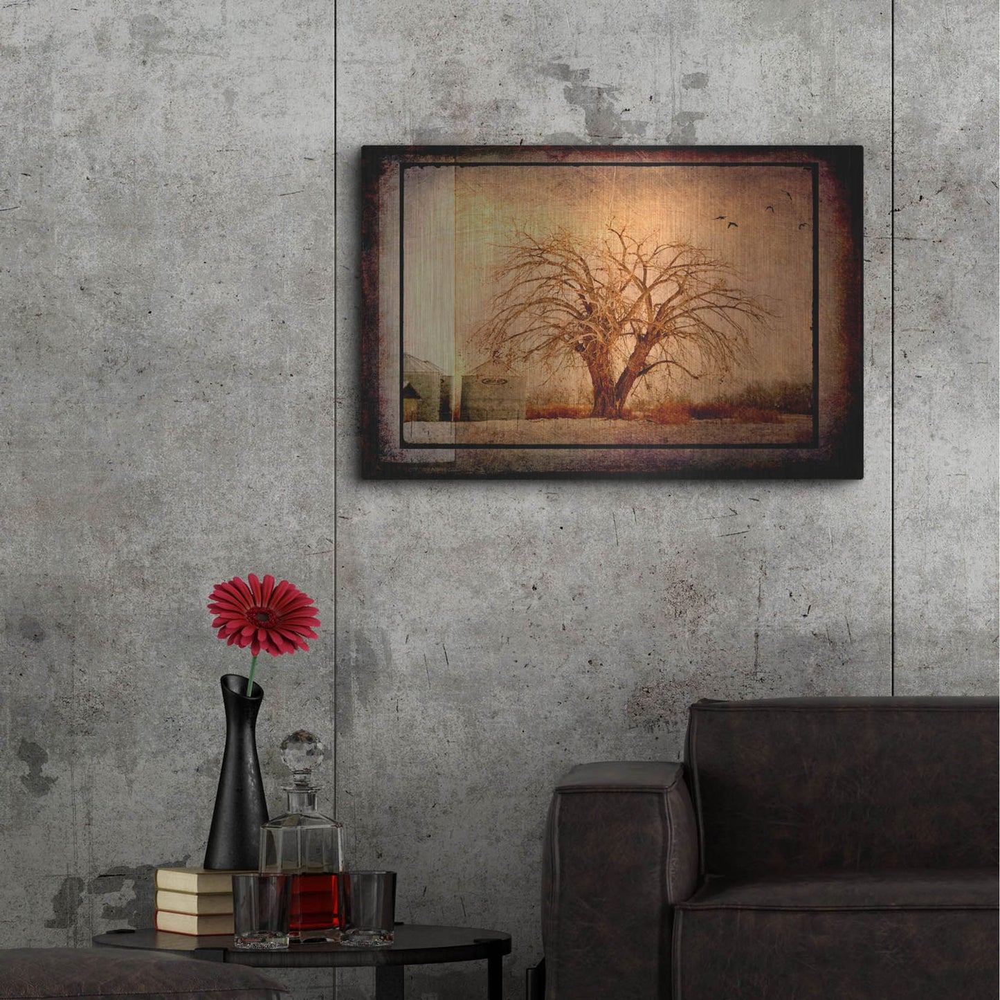 Luxe Metal Art 'For the Love of Trees IV' by Lightbox Journal, Metal Wall Art,36x24