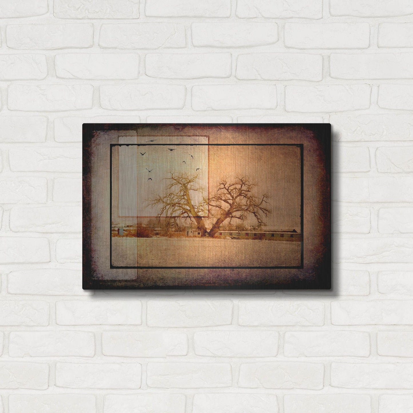 Luxe Metal Art 'For the Love of Trees V' by Lightbox Journal, Metal Wall Art,24x16