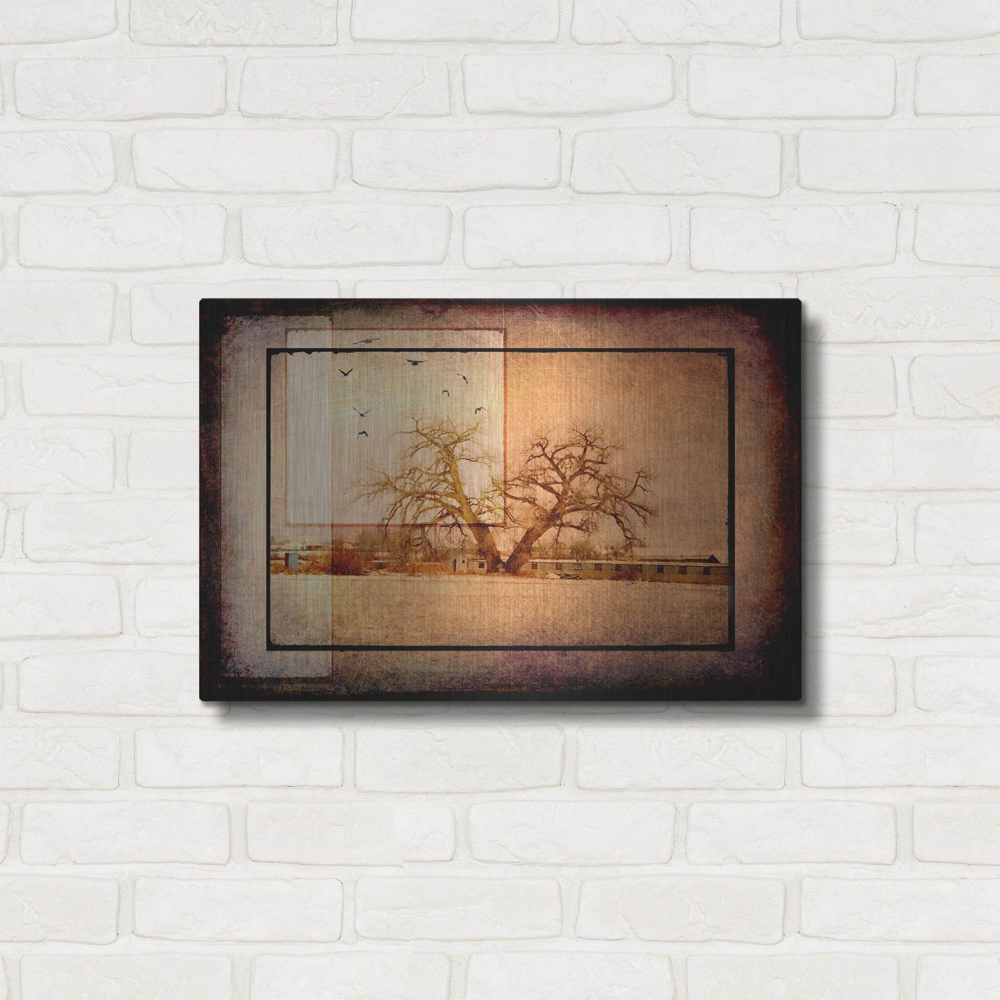 Luxe Metal Art 'For the Love of Trees V' by Lightbox Journal, Metal Wall Art,24x16