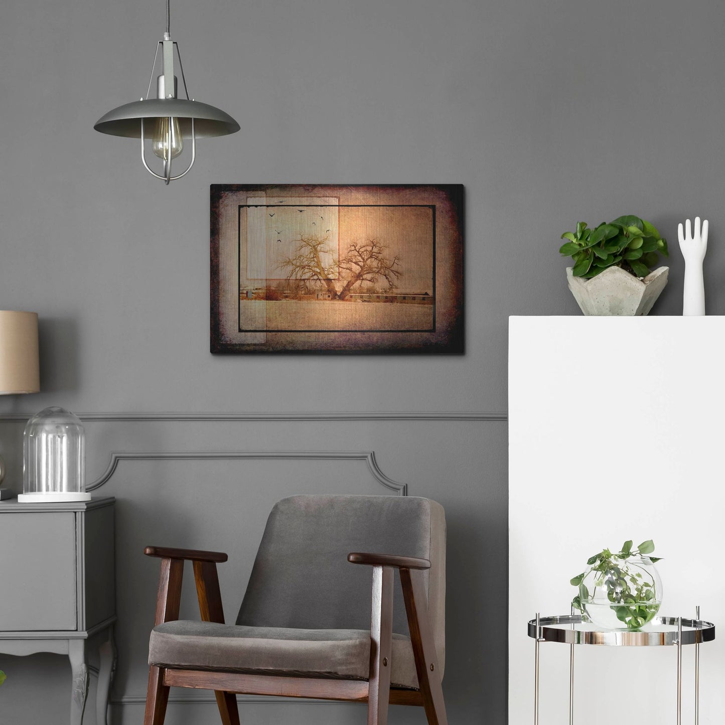 Luxe Metal Art 'For the Love of Trees V' by Lightbox Journal, Metal Wall Art,24x16