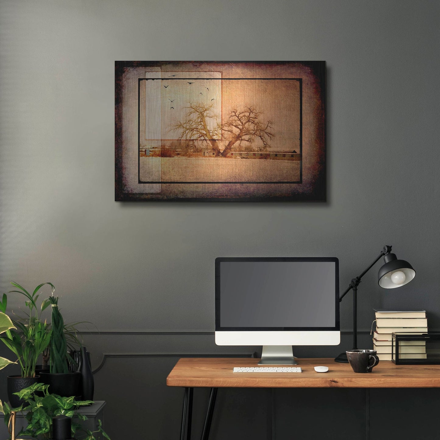 Luxe Metal Art 'For the Love of Trees V' by Lightbox Journal, Metal Wall Art,36x24