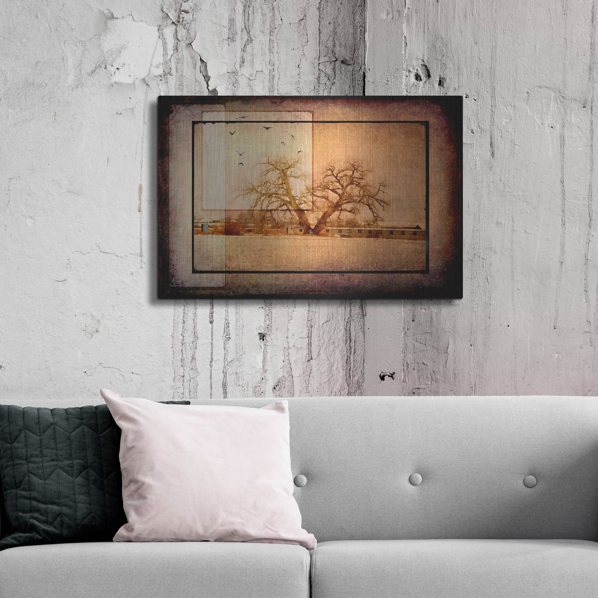 Luxe Metal Art 'For the Love of Trees V' by Lightbox Journal, Metal Wall Art,36x24