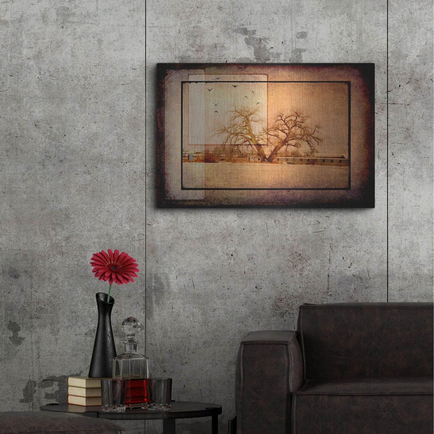 Luxe Metal Art 'For the Love of Trees V' by Lightbox Journal, Metal Wall Art,36x24