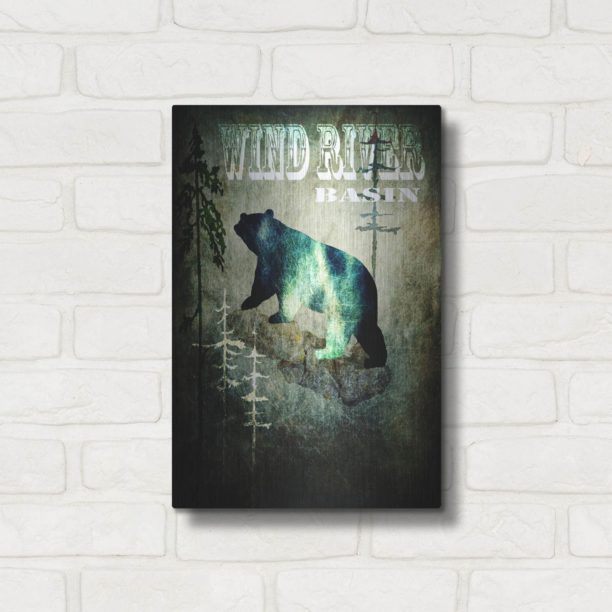 Luxe Metal Art 'Wind River I' by Lightbox Journal, Metal Wall Art,12x16