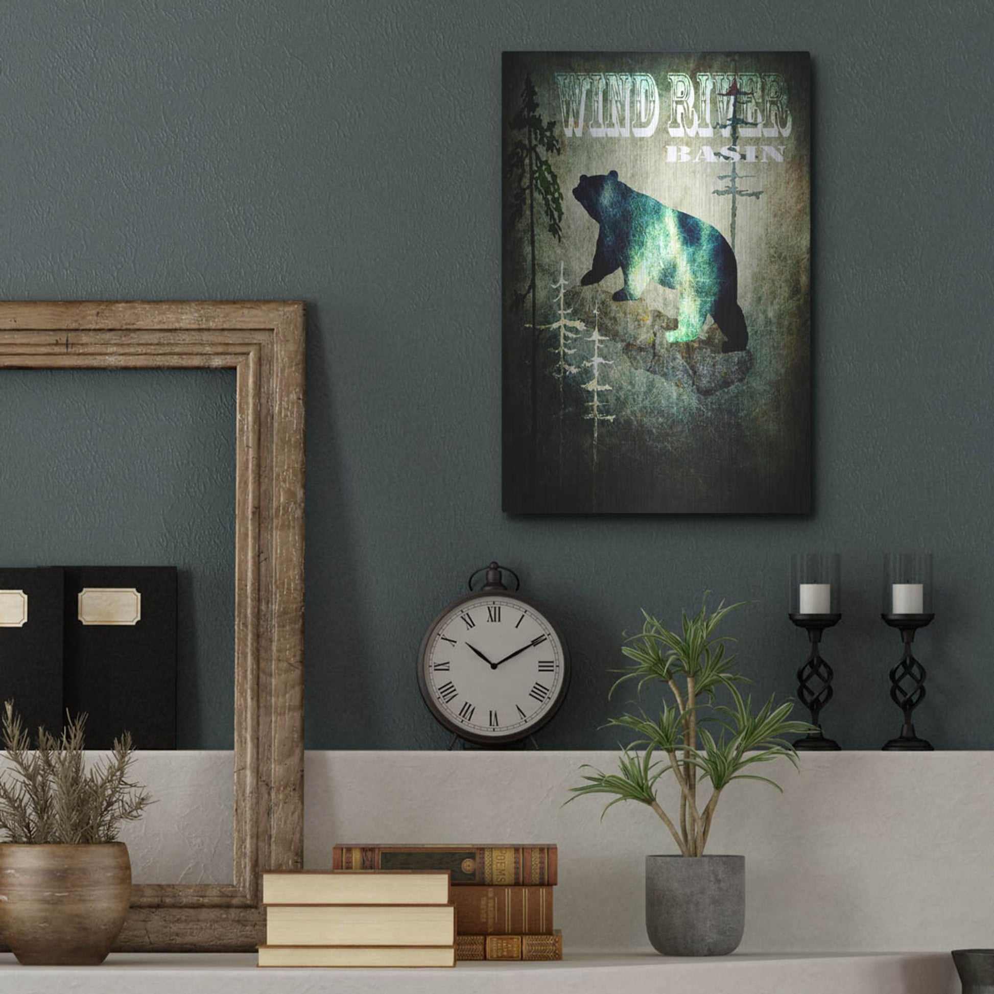 Luxe Metal Art 'Wind River I' by Lightbox Journal, Metal Wall Art,12x16