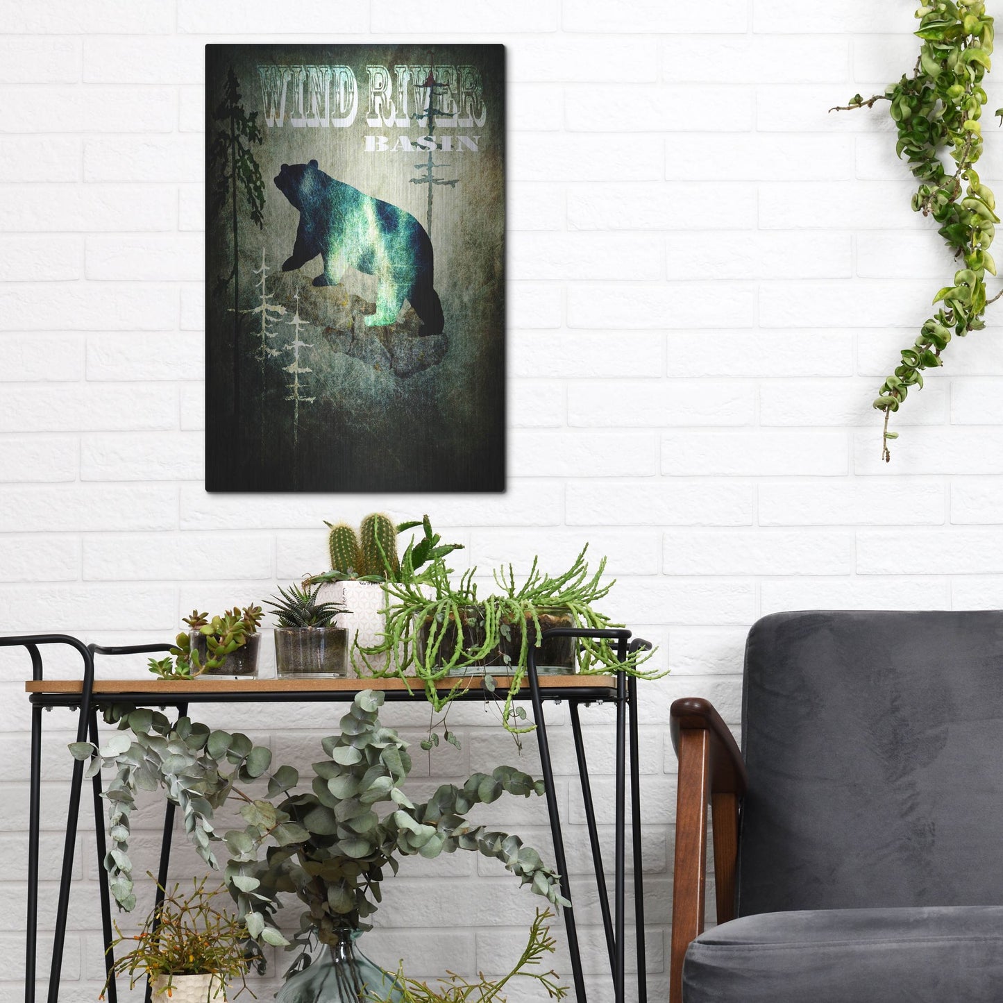 Luxe Metal Art 'Wind River I' by Lightbox Journal, Metal Wall Art,12x16