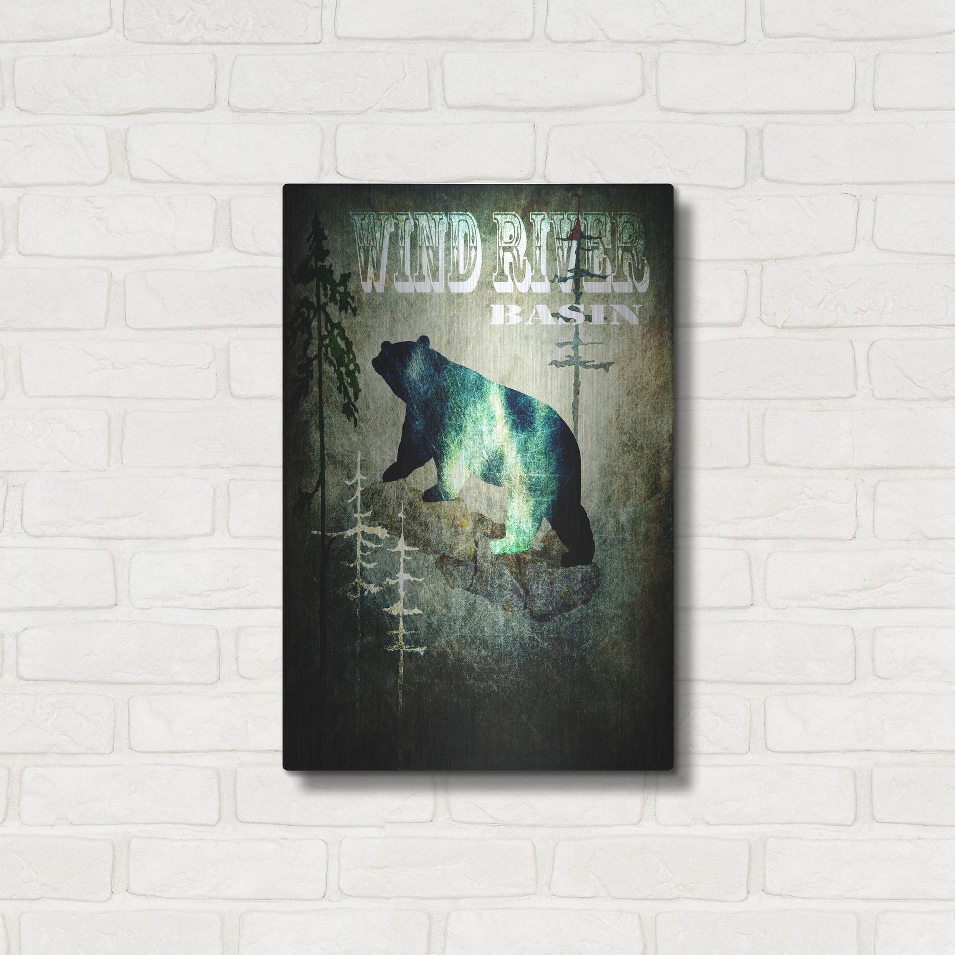 Luxe Metal Art 'Wind River I' by Lightbox Journal, Metal Wall Art,16x24