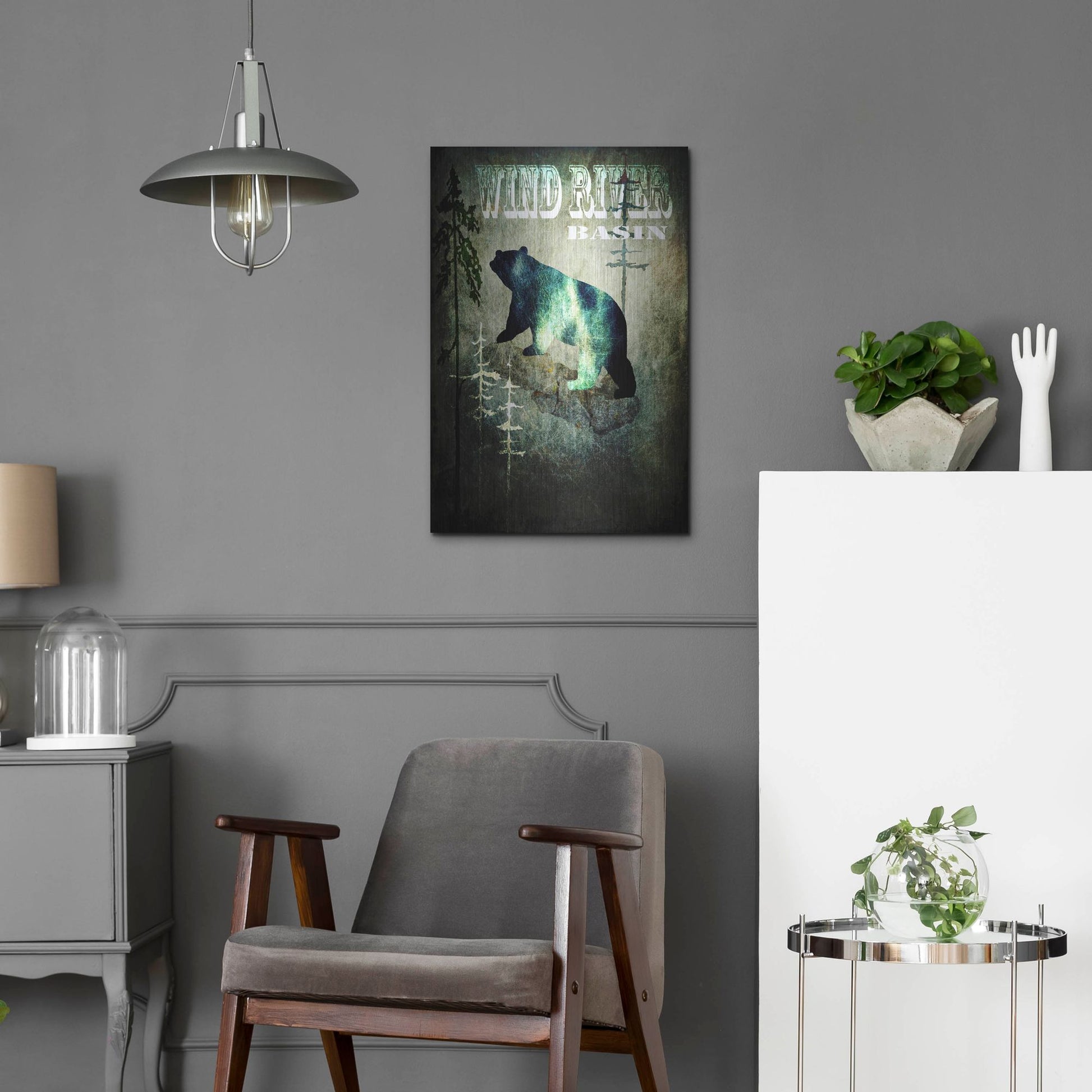 Luxe Metal Art 'Wind River I' by Lightbox Journal, Metal Wall Art,16x24