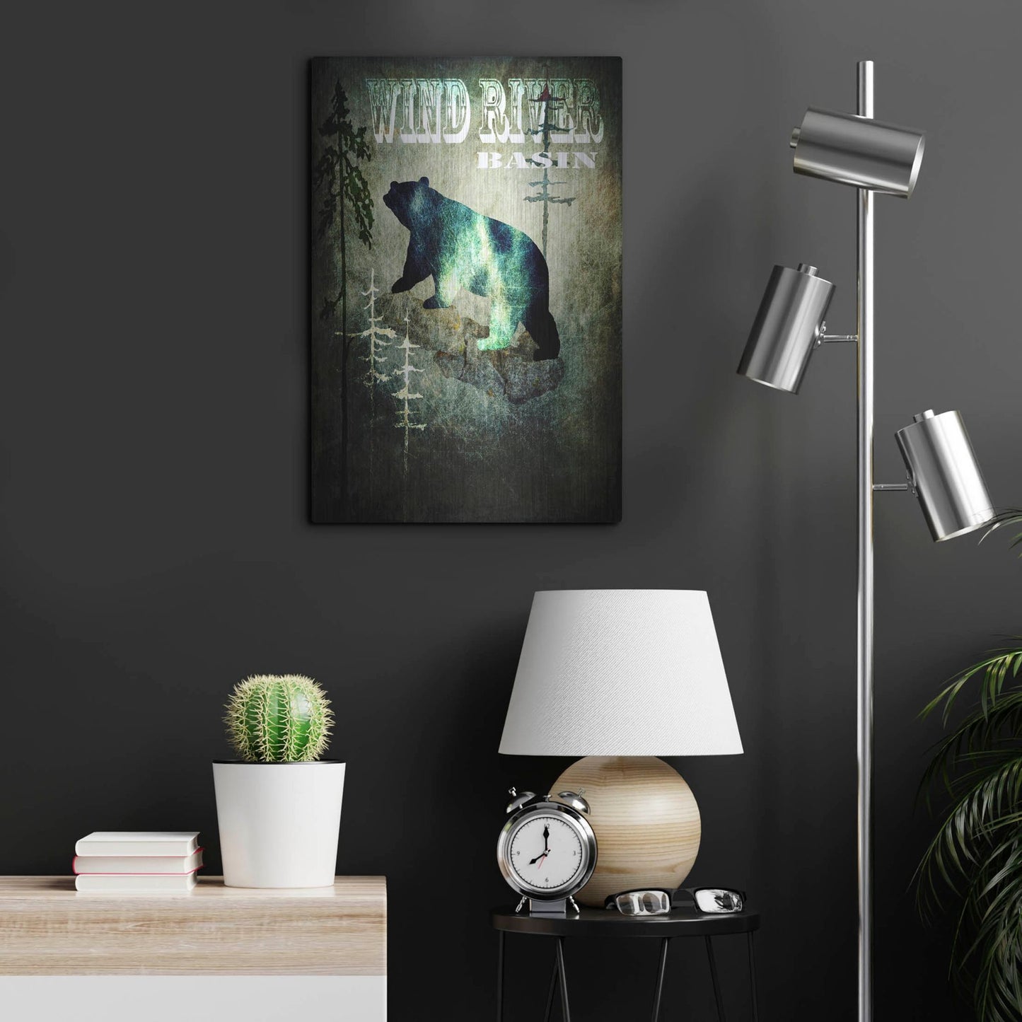 Luxe Metal Art 'Wind River I' by Lightbox Journal, Metal Wall Art,16x24