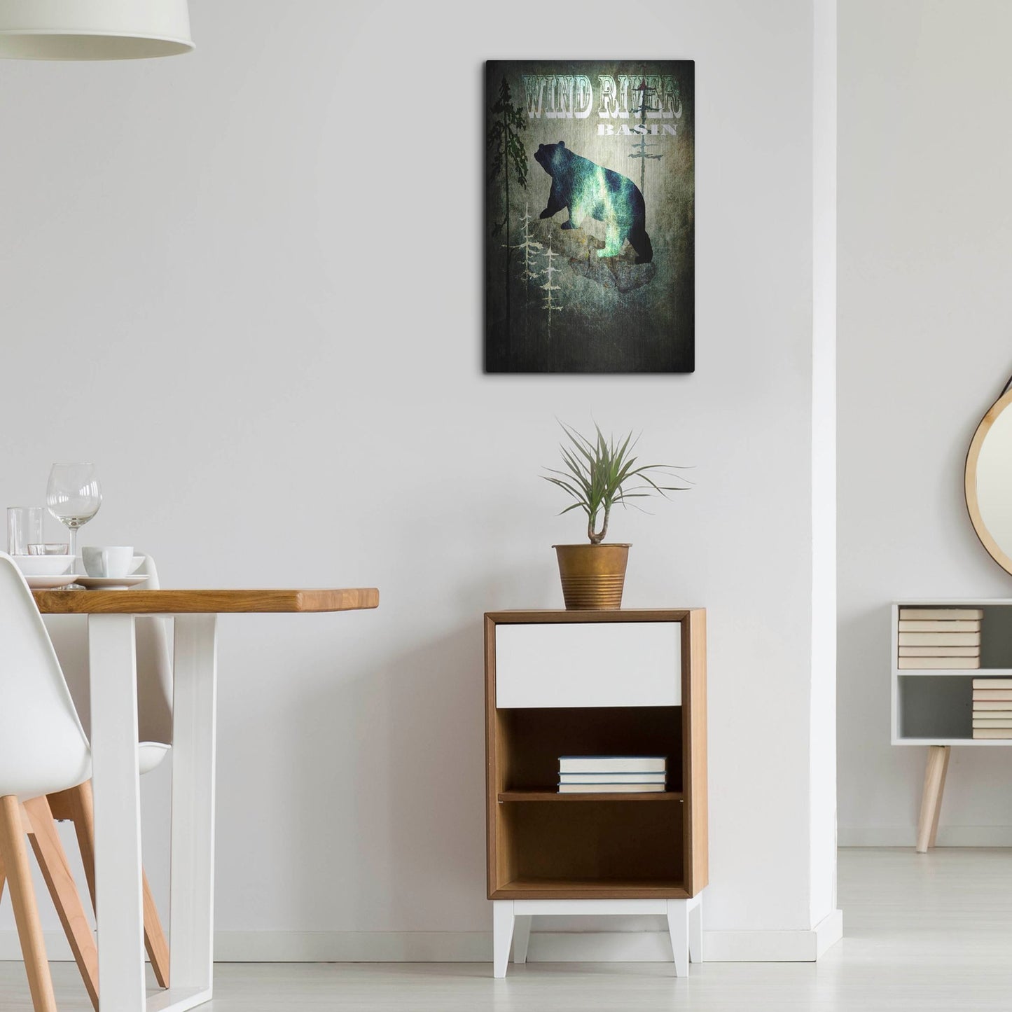 Luxe Metal Art 'Wind River I' by Lightbox Journal, Metal Wall Art,16x24