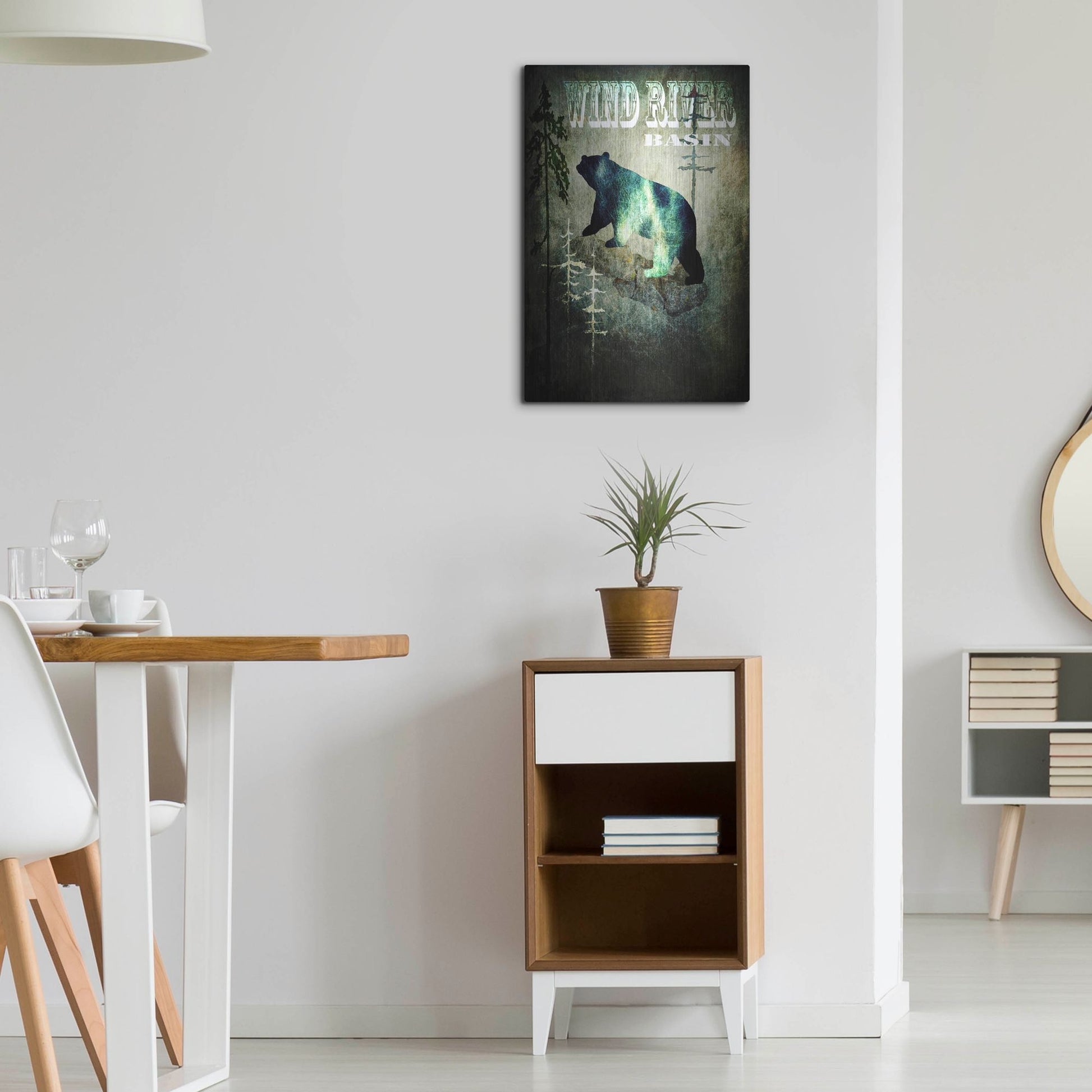 Luxe Metal Art 'Wind River I' by Lightbox Journal, Metal Wall Art,16x24