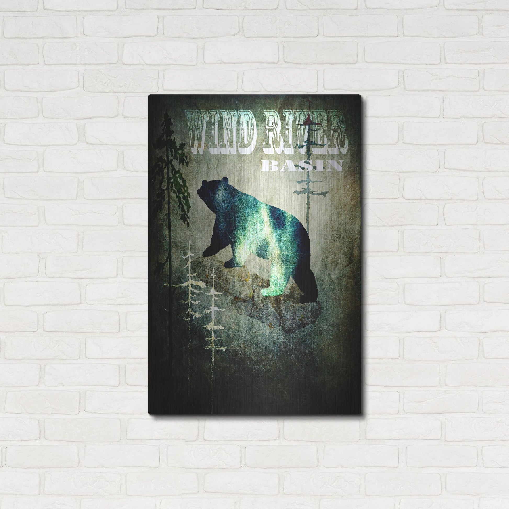 Luxe Metal Art 'Wind River I' by Lightbox Journal, Metal Wall Art,24x36