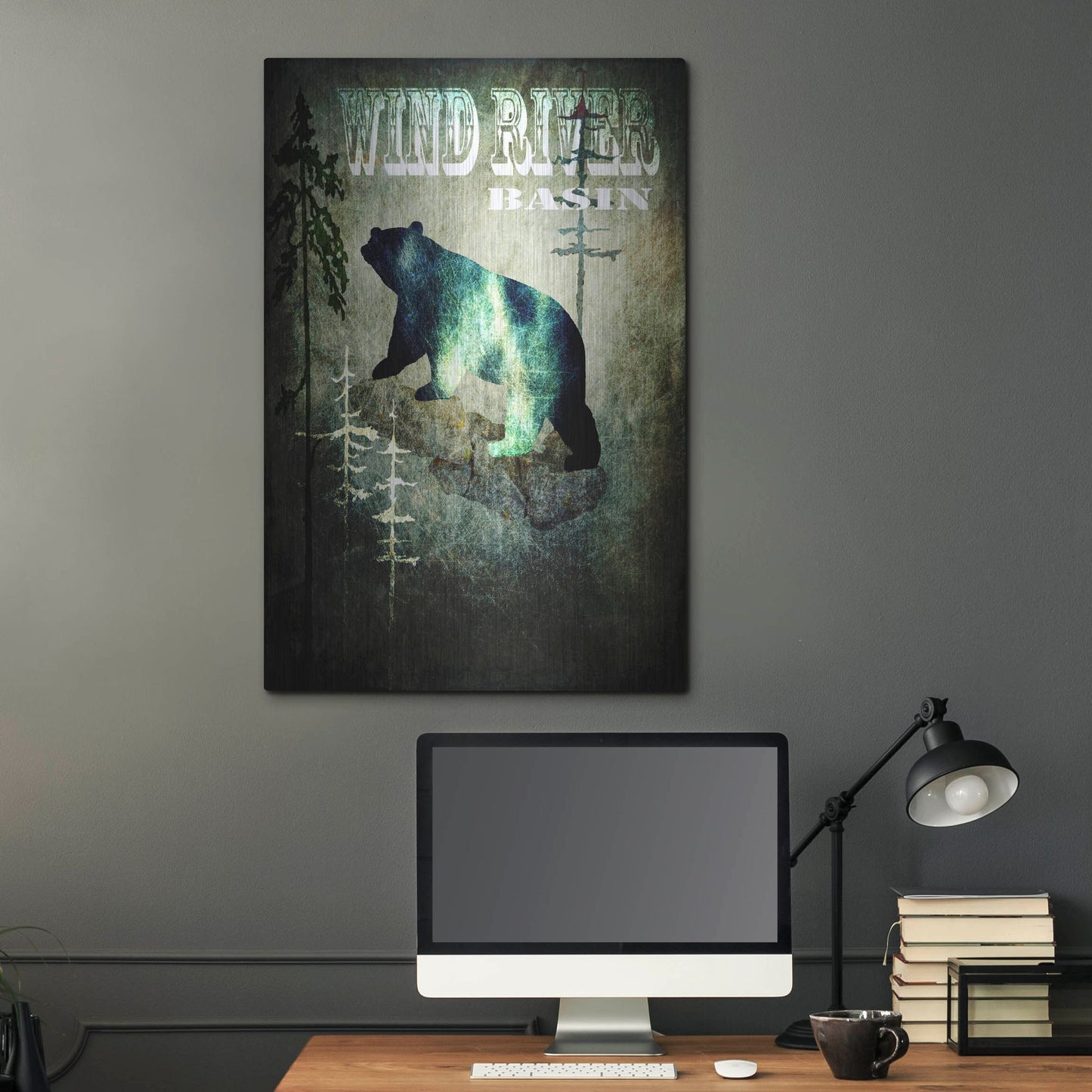 Luxe Metal Art 'Wind River I' by Lightbox Journal, Metal Wall Art,24x36