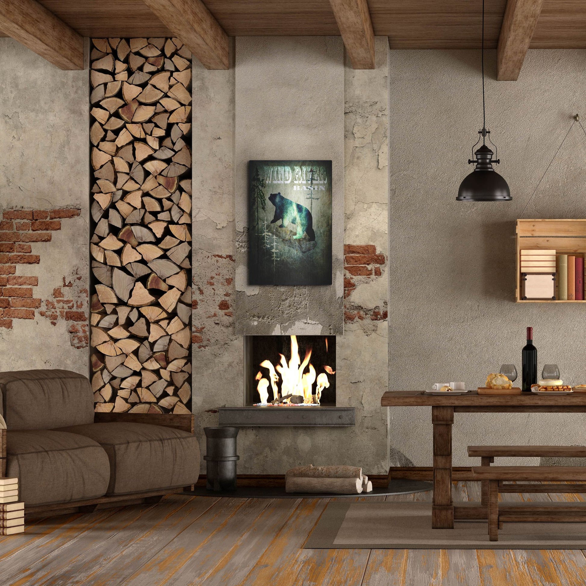 Luxe Metal Art 'Wind River I' by Lightbox Journal, Metal Wall Art,24x36