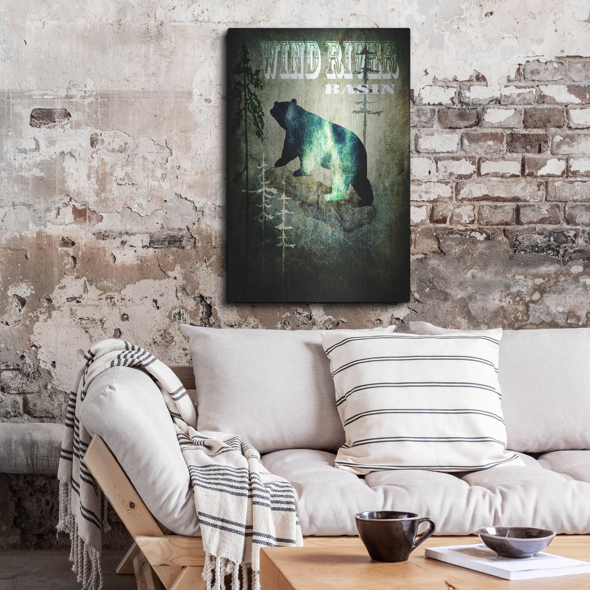 Luxe Metal Art 'Wind River I' by Lightbox Journal, Metal Wall Art,24x36