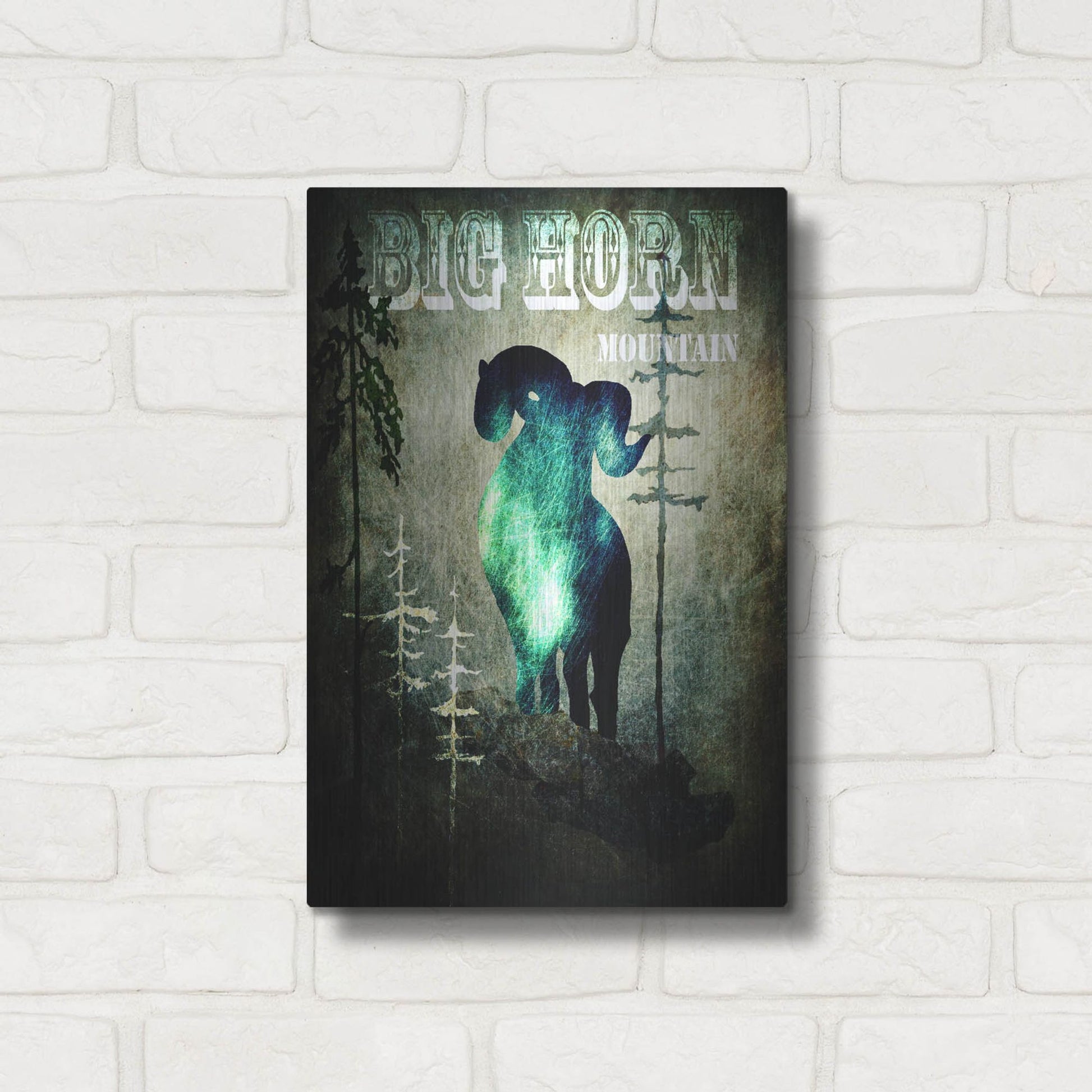 Luxe Metal Art 'Wind River II' by Lightbox Journal, Metal Wall Art,12x16