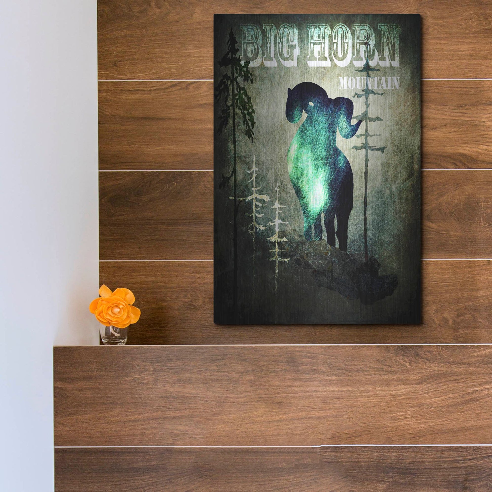 Luxe Metal Art 'Wind River II' by Lightbox Journal, Metal Wall Art,12x16