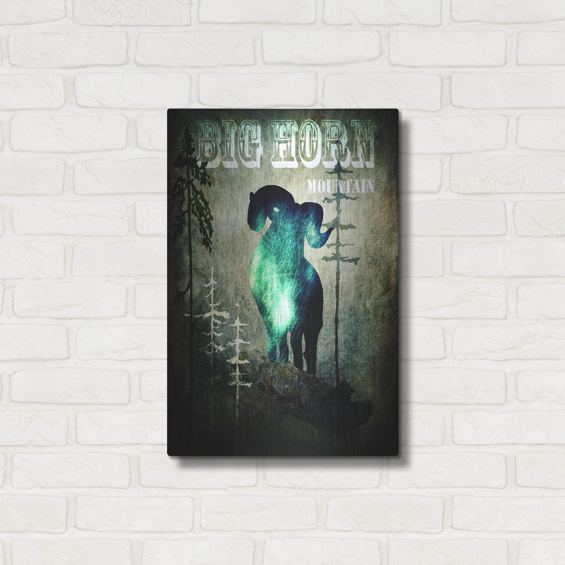 Luxe Metal Art 'Wind River II' by Lightbox Journal, Metal Wall Art,16x24