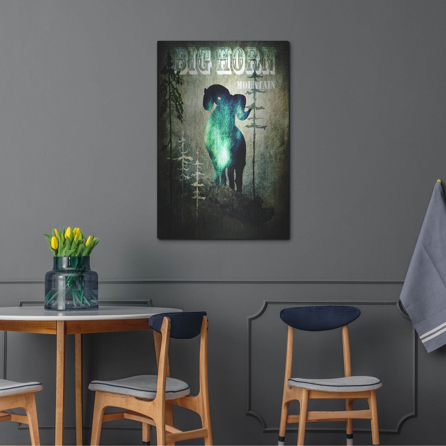 Luxe Metal Art 'Wind River II' by Lightbox Journal, Metal Wall Art,24x36