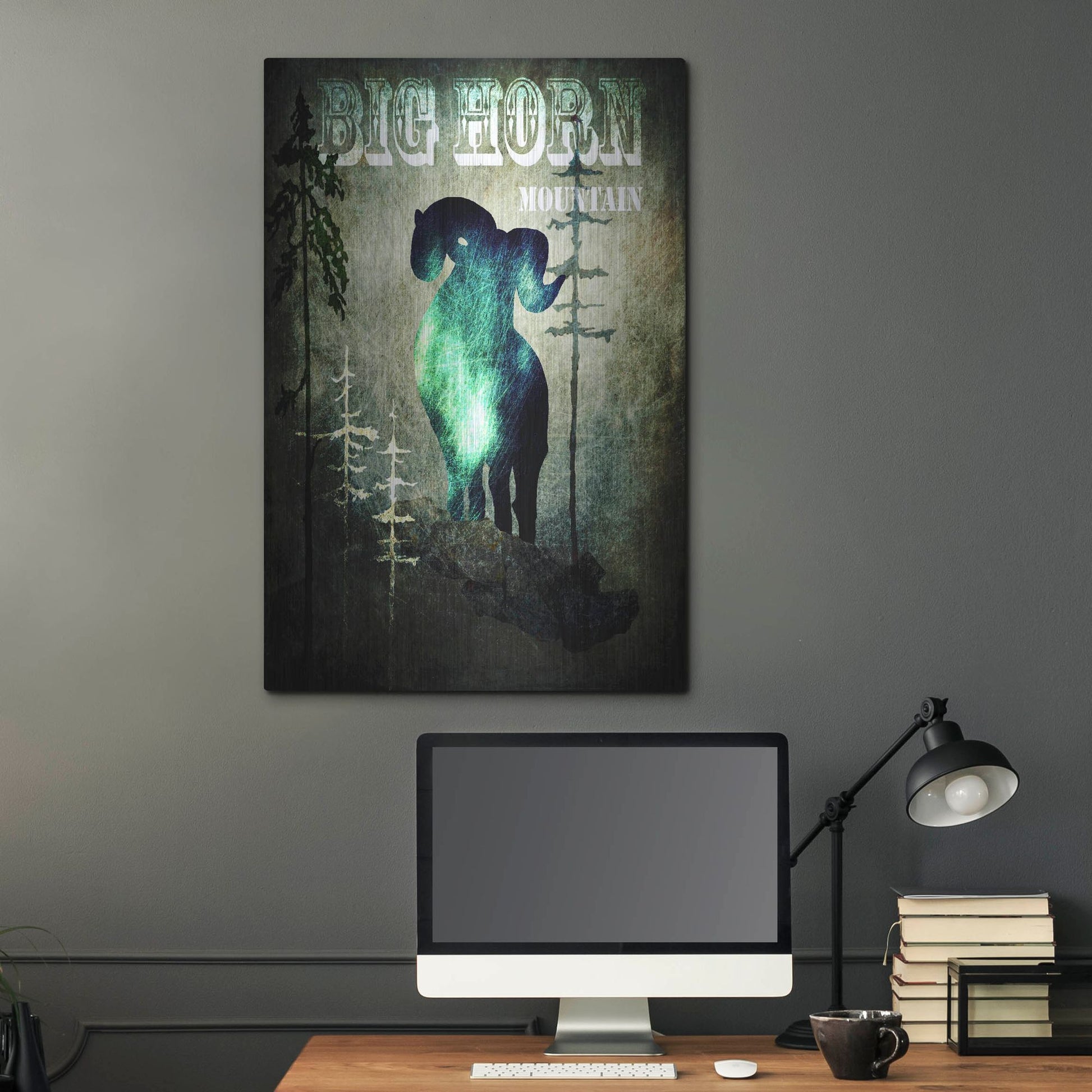 Luxe Metal Art 'Wind River II' by Lightbox Journal, Metal Wall Art,24x36