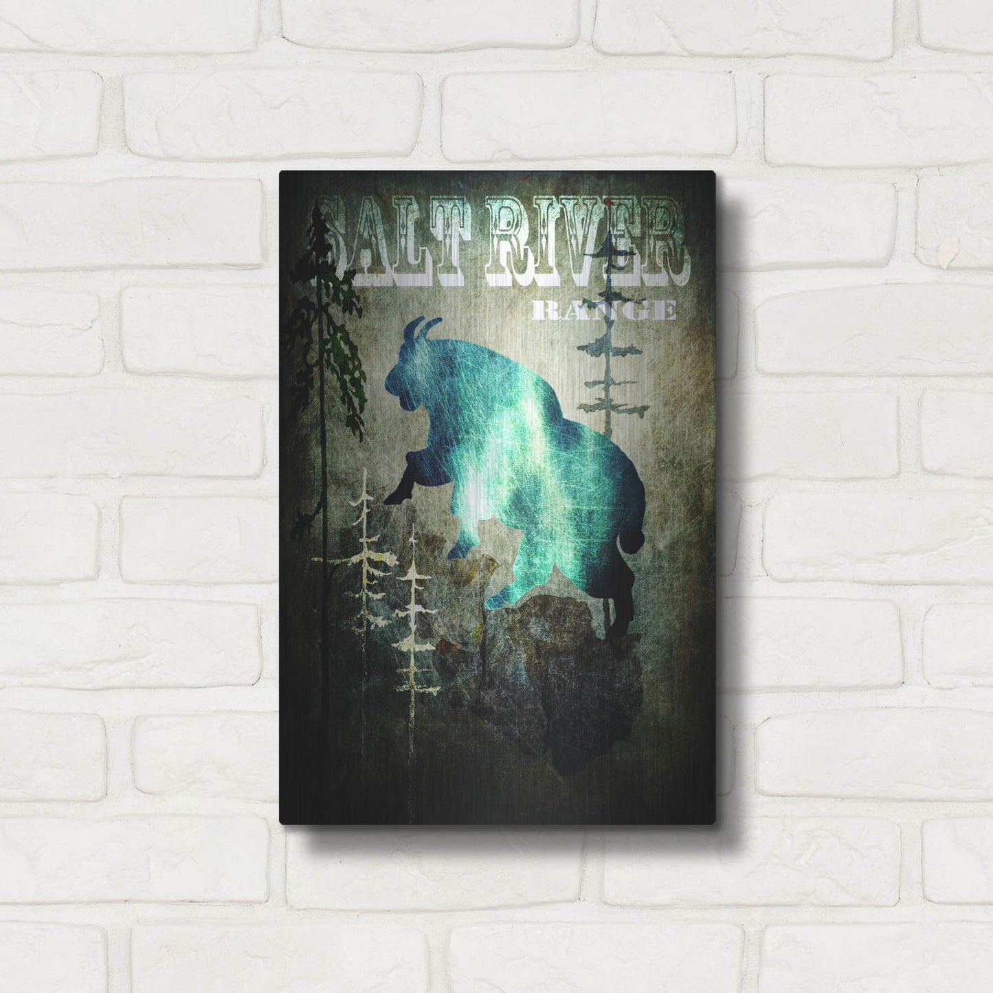 Luxe Metal Art 'Wind River III' by Lightbox Journal, Metal Wall Art,12x16