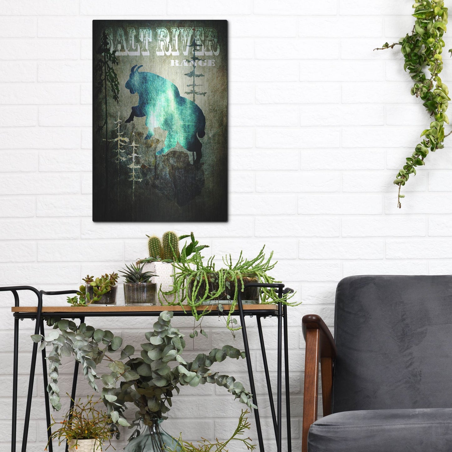 Luxe Metal Art 'Wind River III' by Lightbox Journal, Metal Wall Art,12x16