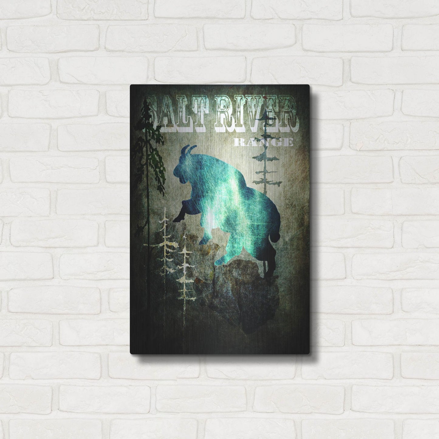 Luxe Metal Art 'Wind River III' by Lightbox Journal, Metal Wall Art,16x24