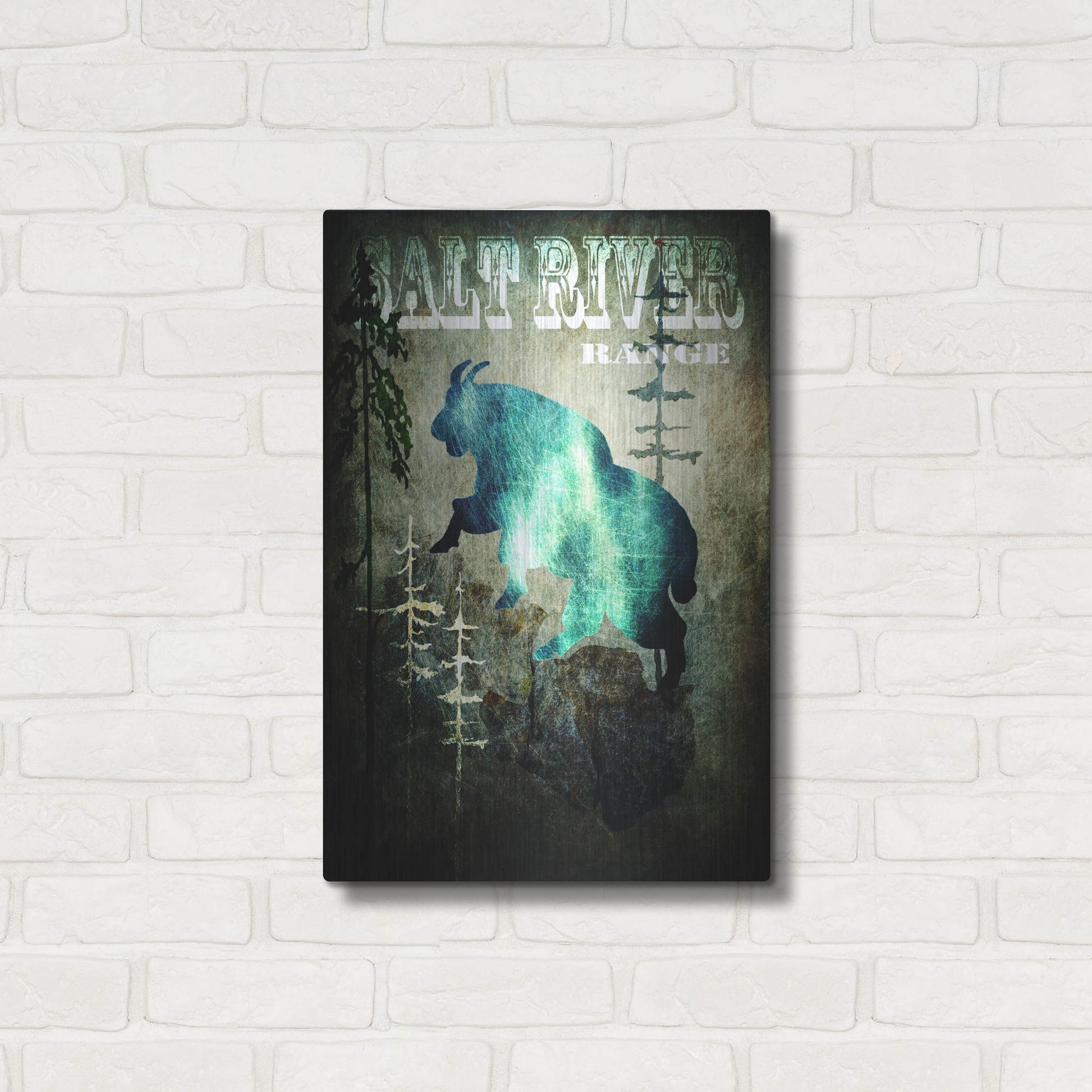 Luxe Metal Art 'Wind River III' by Lightbox Journal, Metal Wall Art,16x24