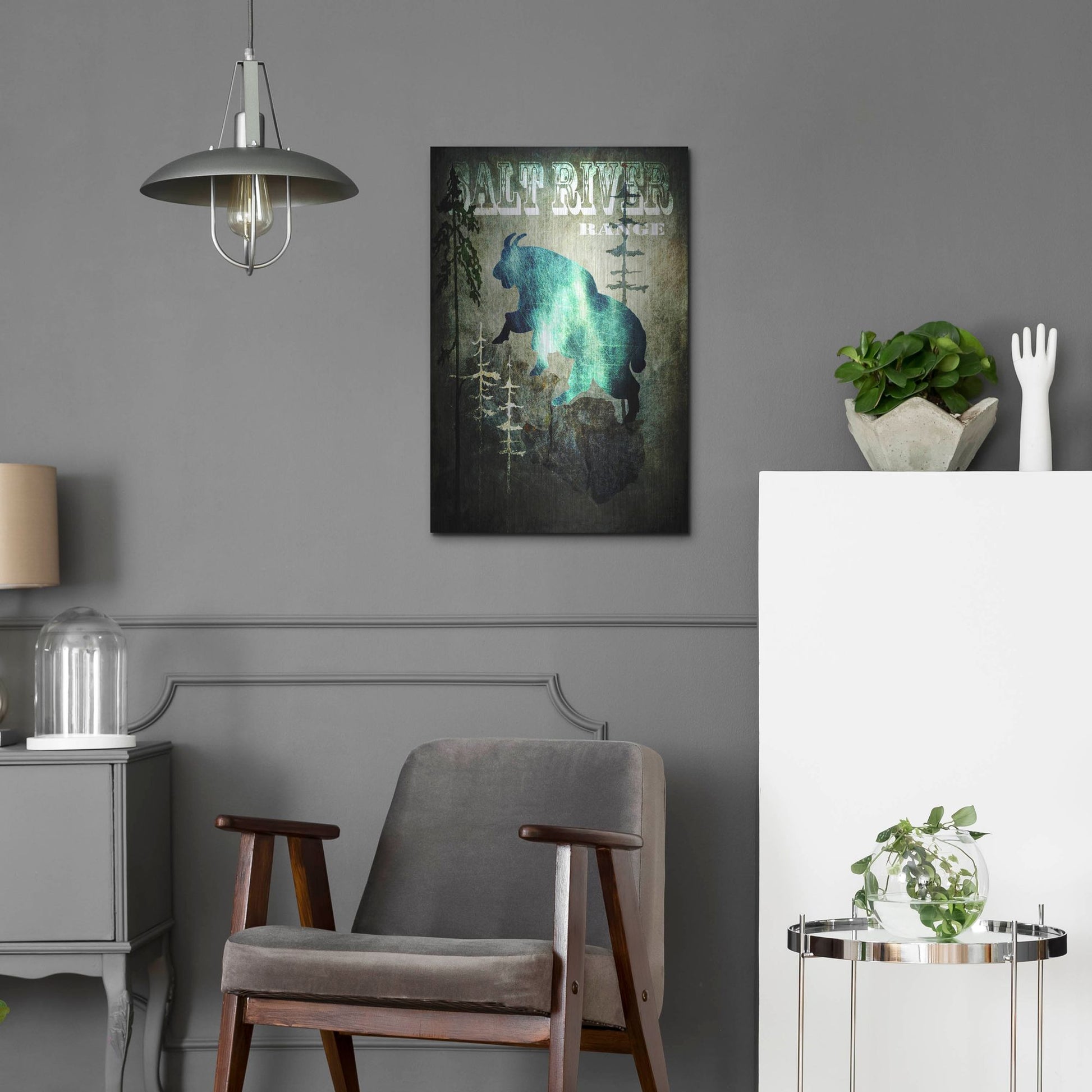 Luxe Metal Art 'Wind River III' by Lightbox Journal, Metal Wall Art,16x24