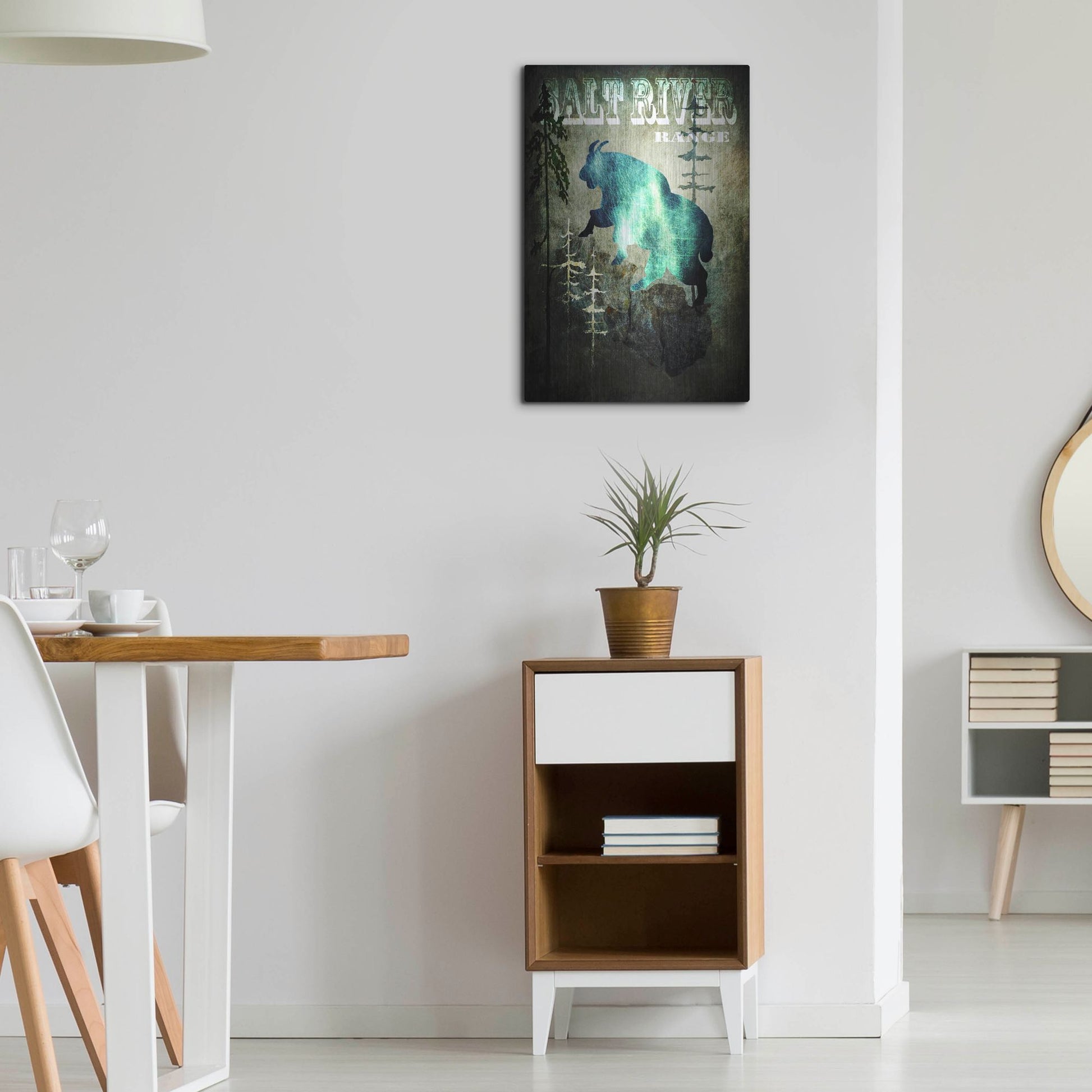 Luxe Metal Art 'Wind River III' by Lightbox Journal, Metal Wall Art,16x24