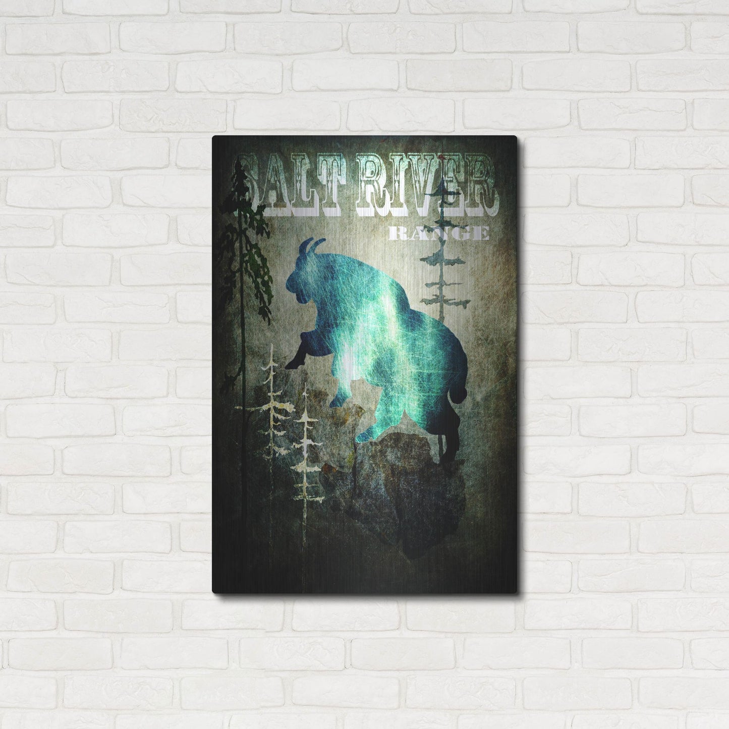 Luxe Metal Art 'Wind River III' by Lightbox Journal, Metal Wall Art,24x36