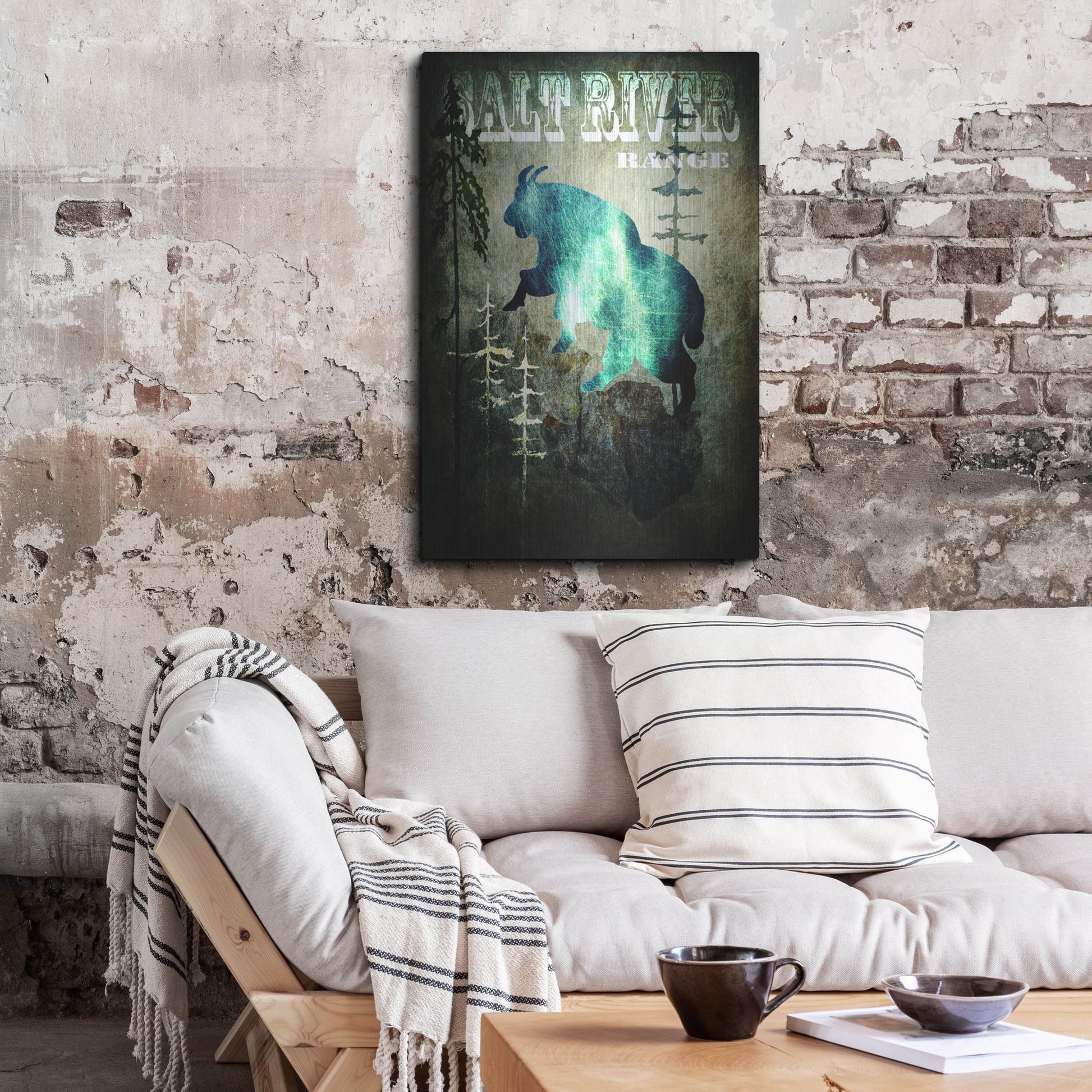 Luxe Metal Art 'Wind River III' by Lightbox Journal, Metal Wall Art,24x36