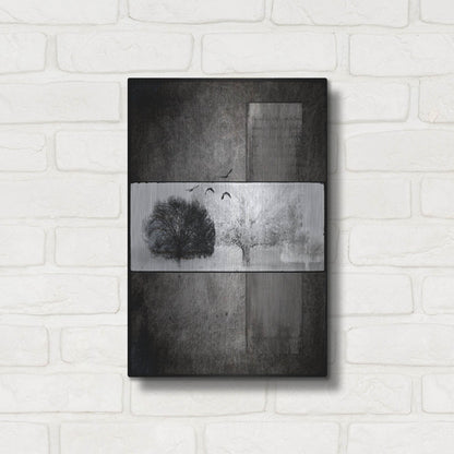 Luxe Metal Art 'Black Tree 1' by Lightbox Journal, Metal Wall Art,12x16